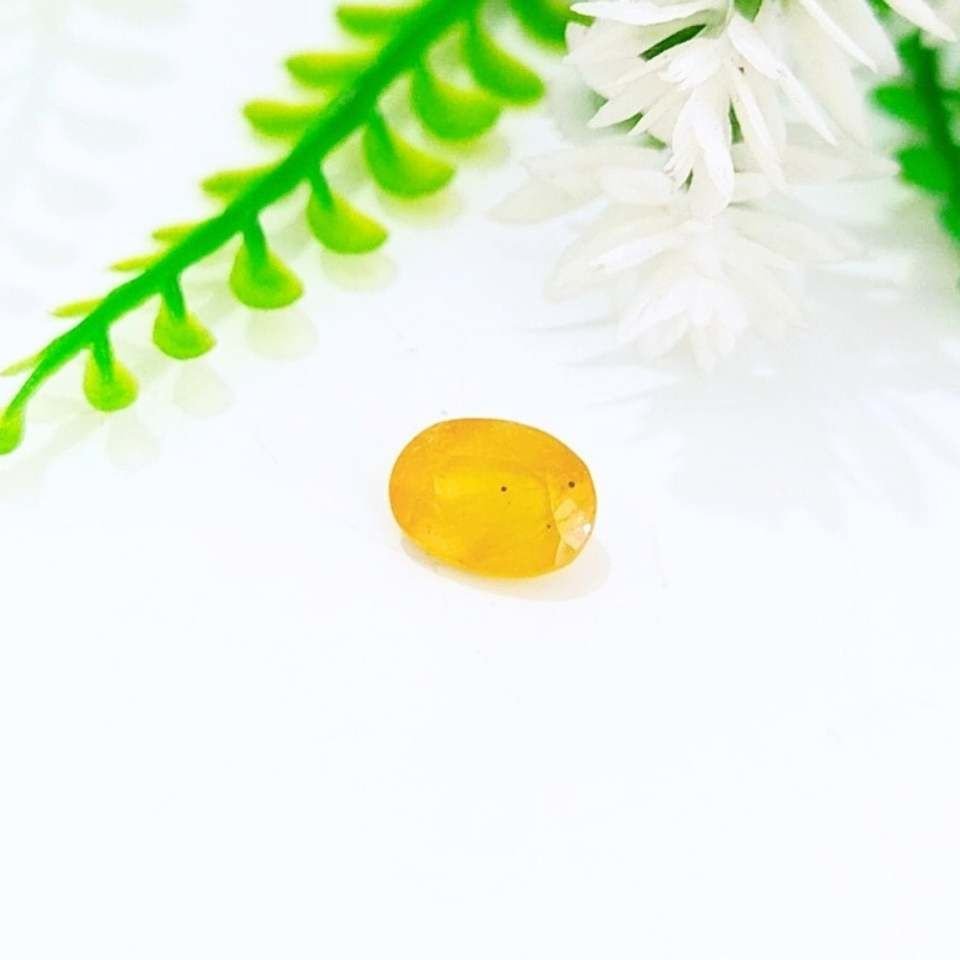 Sarı Safir Kabaşon Taş 3,80 crt