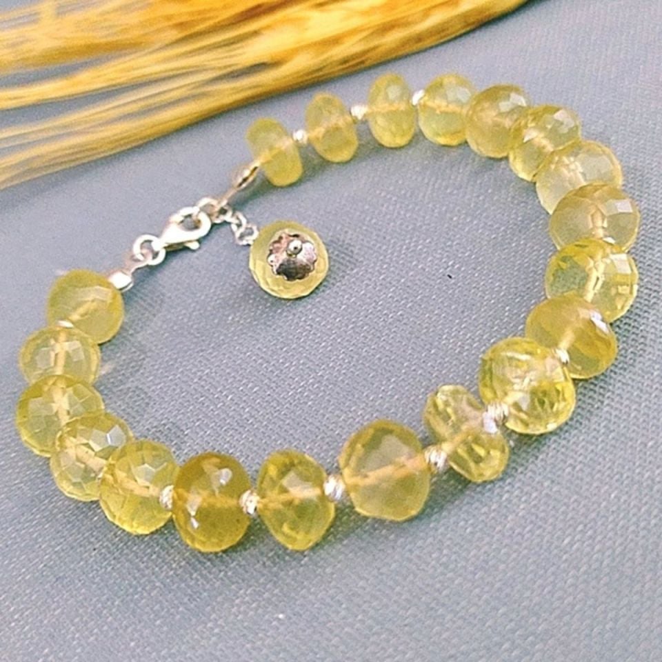 Topaz Taşı Özel Tasarım Bileklik