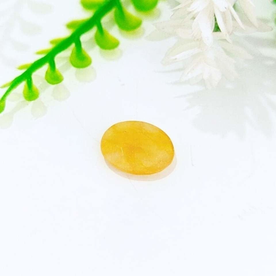Sarı Safir Kabaşon Taş 4,40 crt