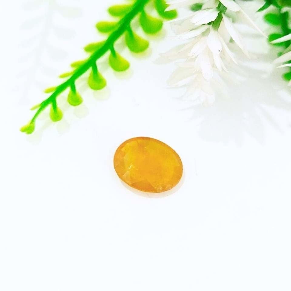 Sarı Safir Kabaşon Taş 6,30 crt
