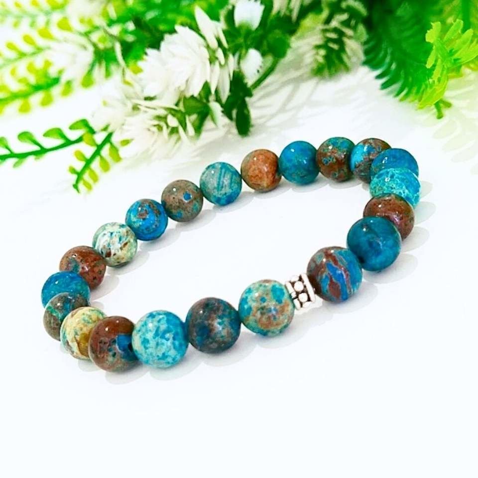 Shattuckite Doğal Taş Bileklik 8 mm