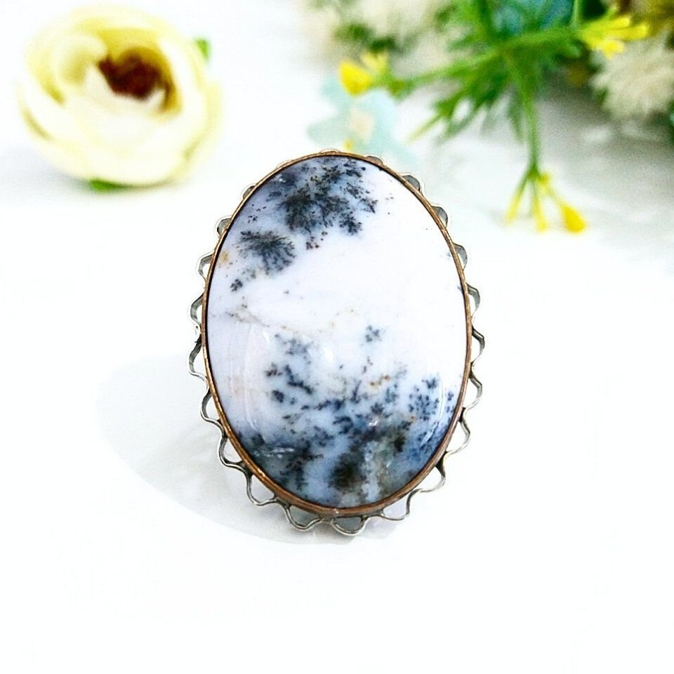 Merlinite Stone Special Design Ring