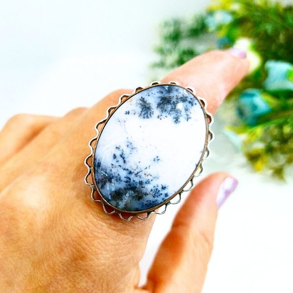 Merlinite Stone Special Design Ring