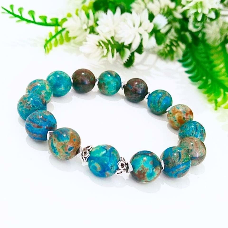 Shattuckite Doğal Taş Bileklik 10 mm