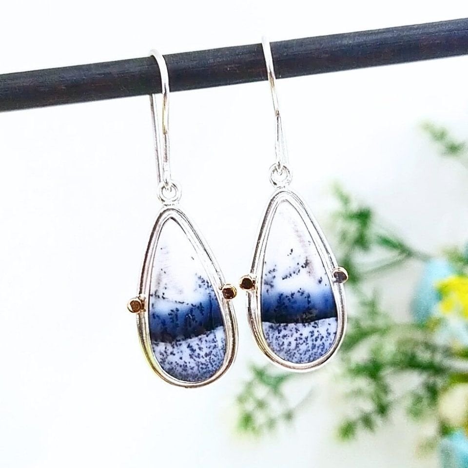 Merlinite Stone Special Design Earrings