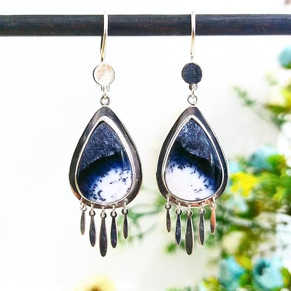 Merlinite Stone Special Design Earrings