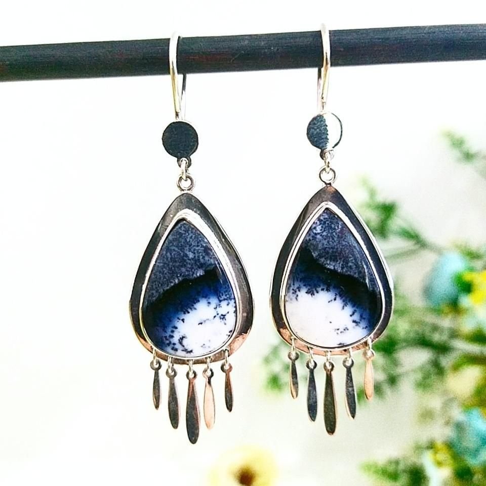 Merlinite Stone Special Design Earrings