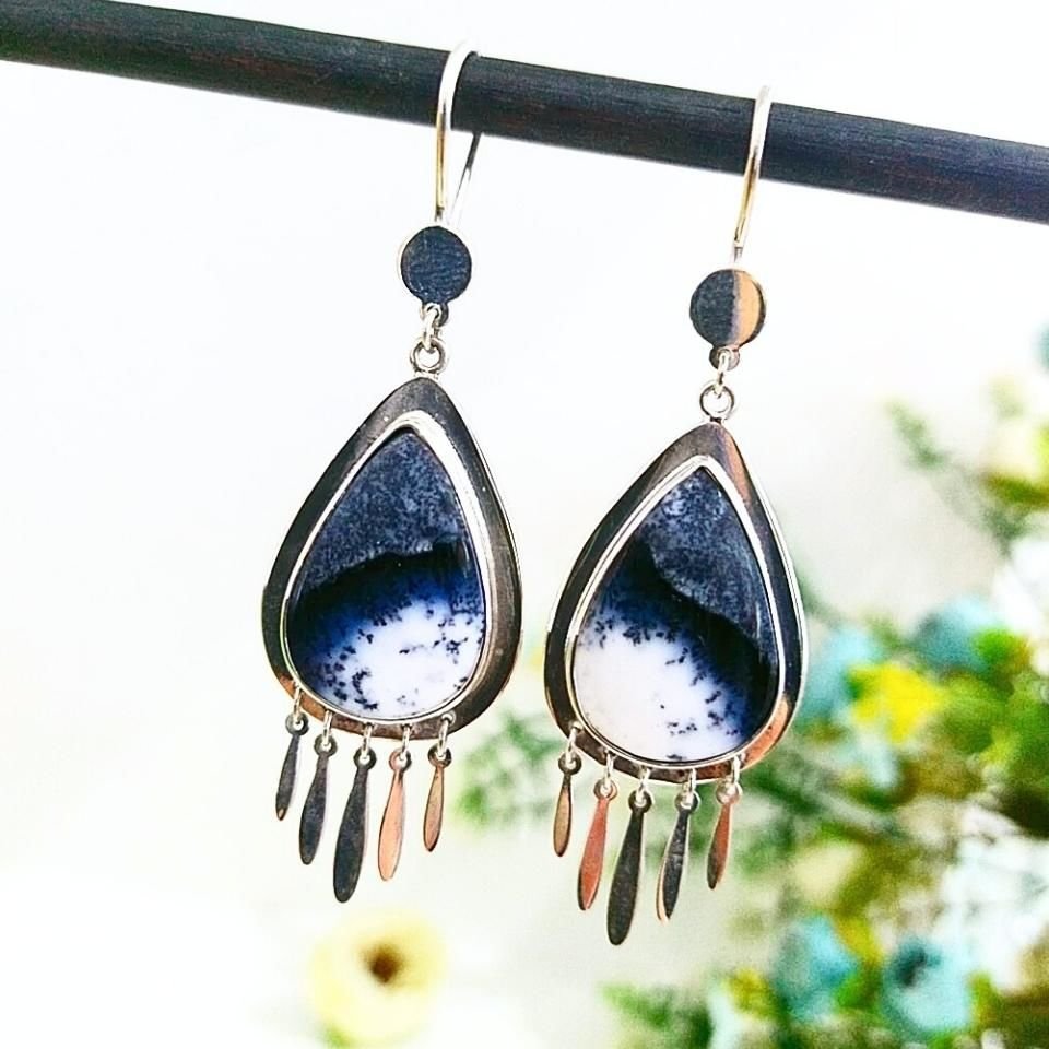 Merlinite Stone Special Design Earrings