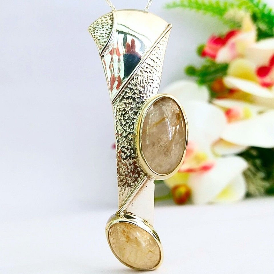 Gold Beril Özel Tasarım Kolye - TSR1296