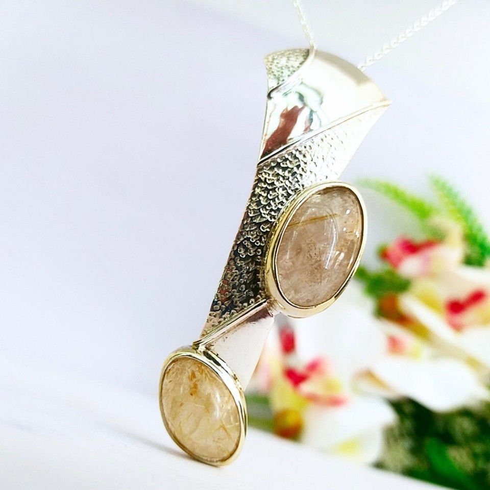 Gold Beril Özel Tasarım Kolye - TSR1296