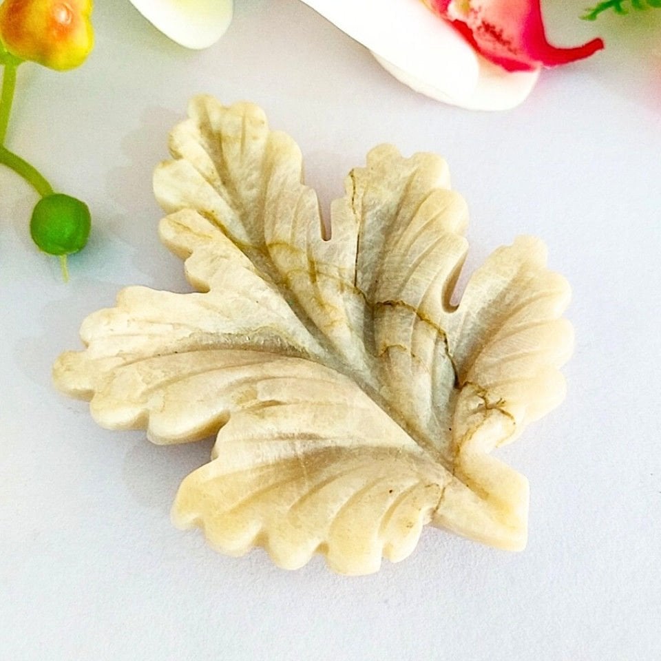 Ay Taşı Oyma (Carving) Doğal Taş Kabaşon - KAB414