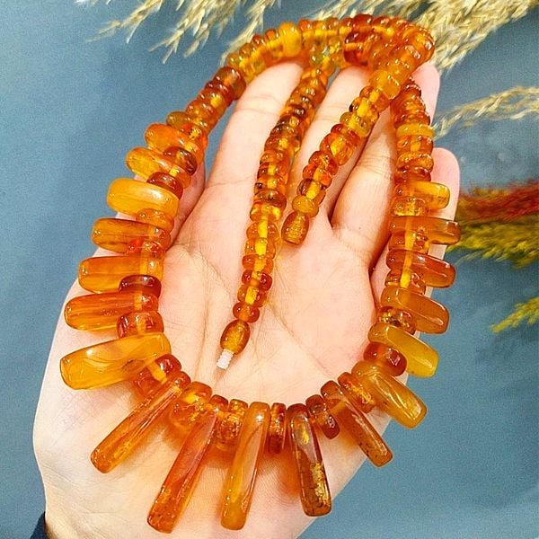 Amber Baltic Drop Necklace
