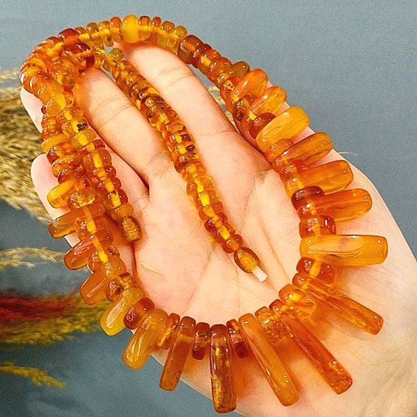 Amber Baltic Drop Necklace