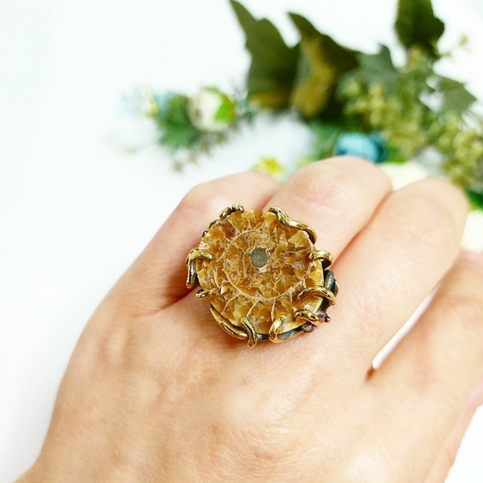 Ammonite Special Design Ring F687