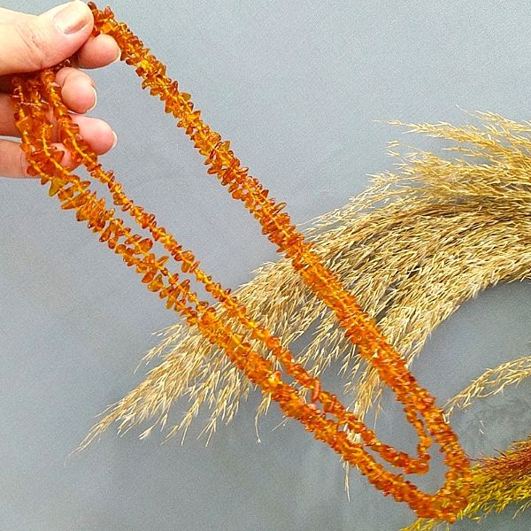 Amber Baltic Drop Necklace