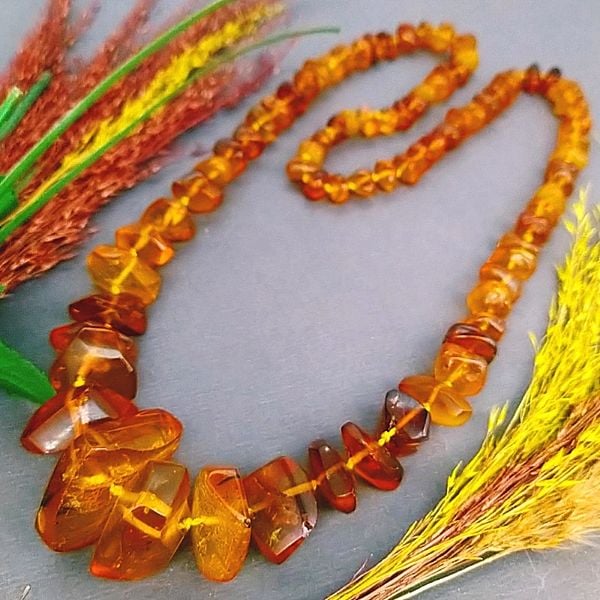 Amber Baltic Drop Necklace