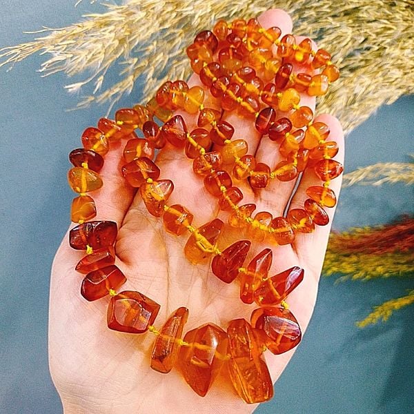Amber Baltic Drop Necklace