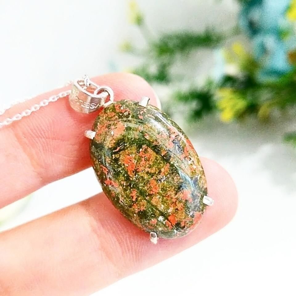 Unakit Stone Natural Stone Necklace