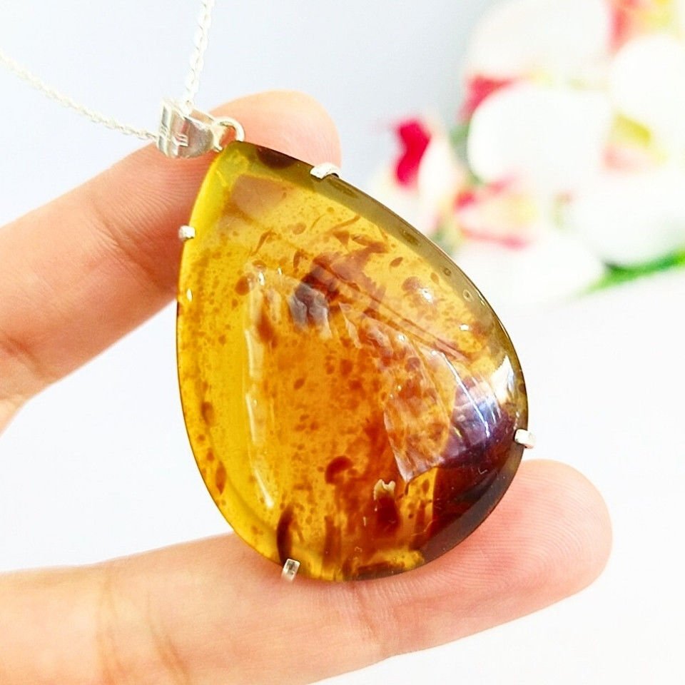 Drop Amber Pendant – KHR508