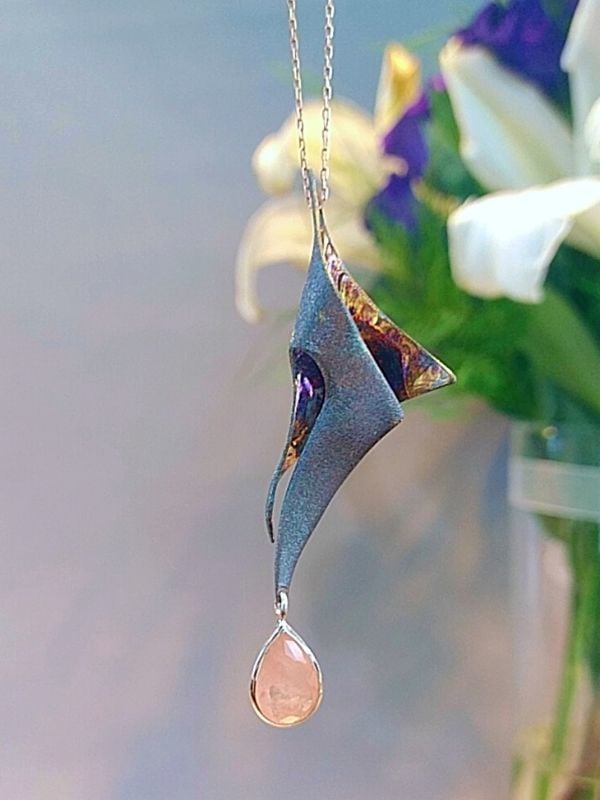 Paraiba Turmalin Özel Tasarım Kolye