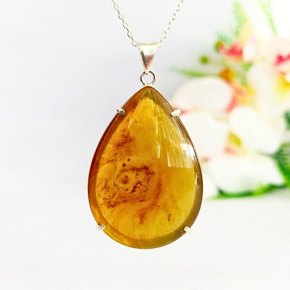 Drop Amber Pendant – KHR517