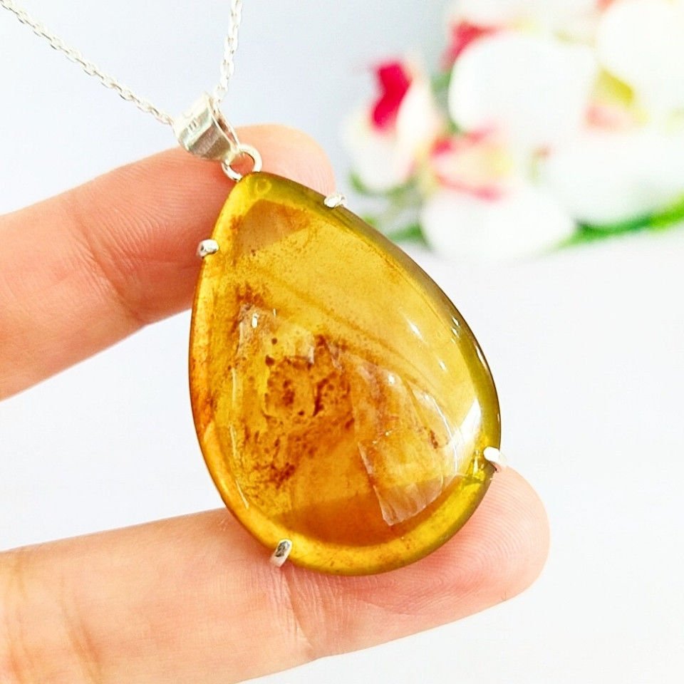 Drop Amber Pendant – KHR517