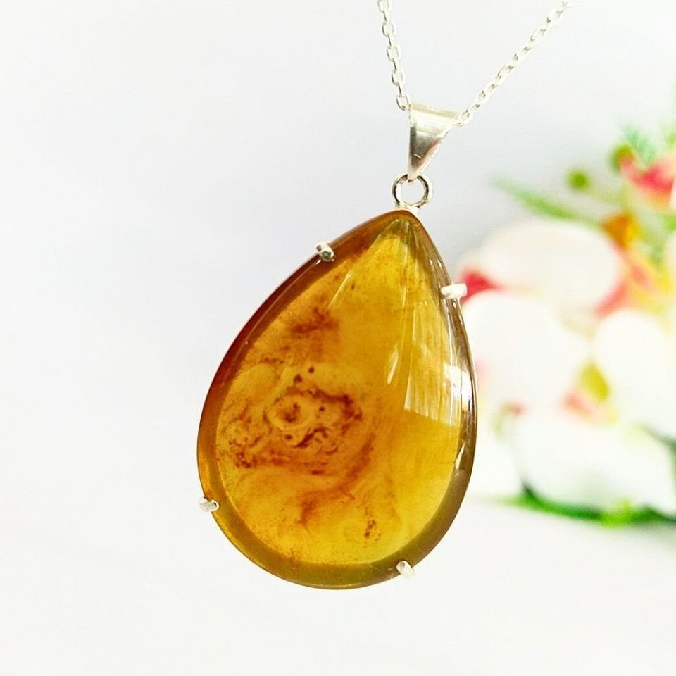 Drop Amber Pendant – KHR517