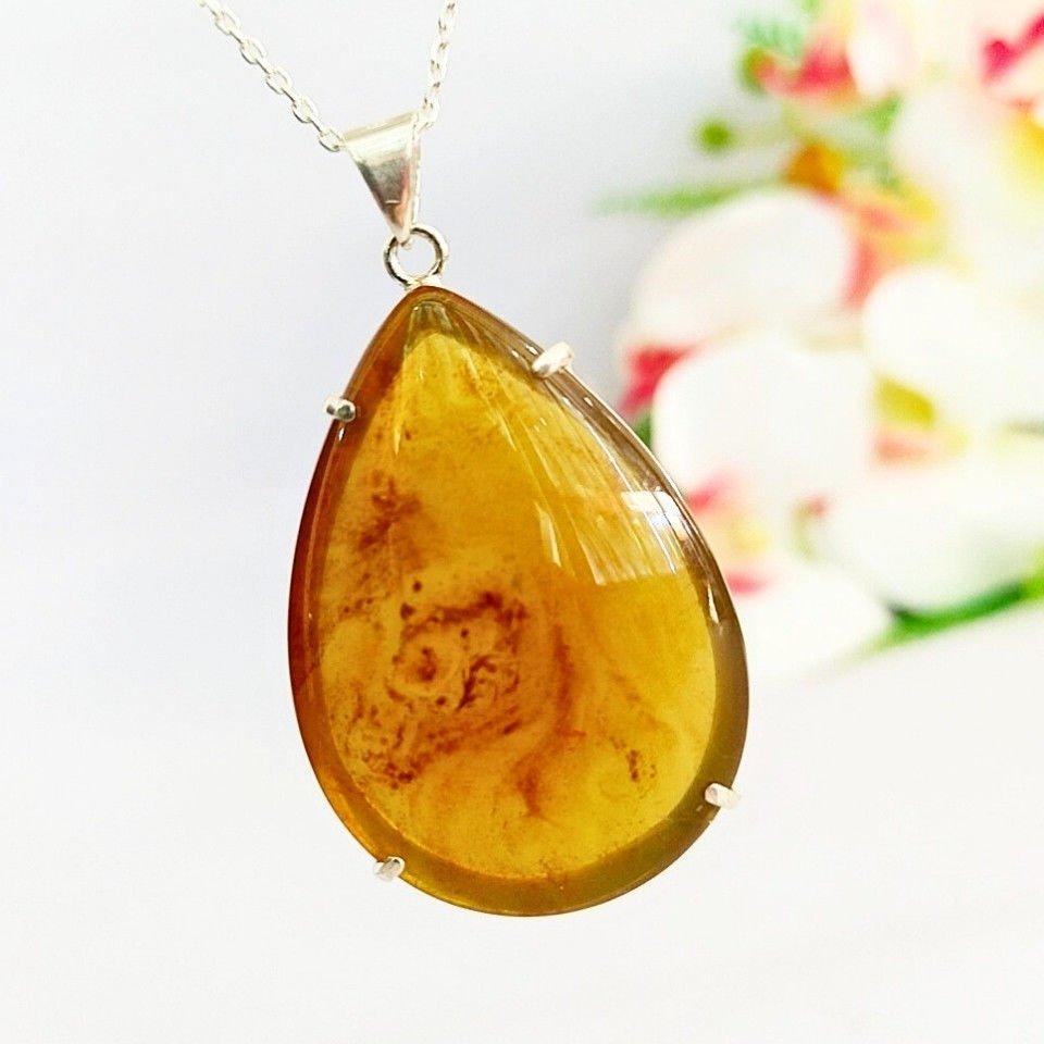 Drop Amber Pendant – KHR517