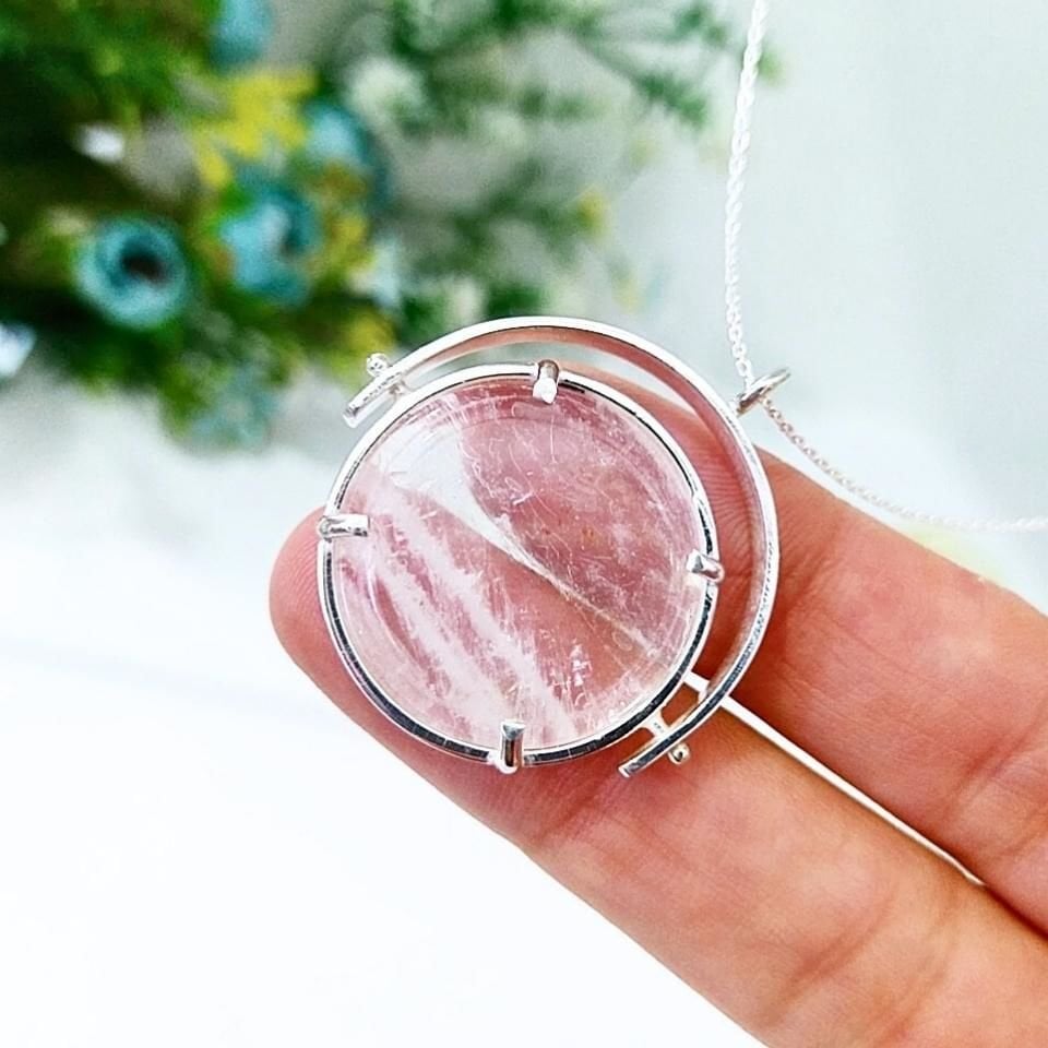 Kristal Kuvars Özel Tasarım Kolye