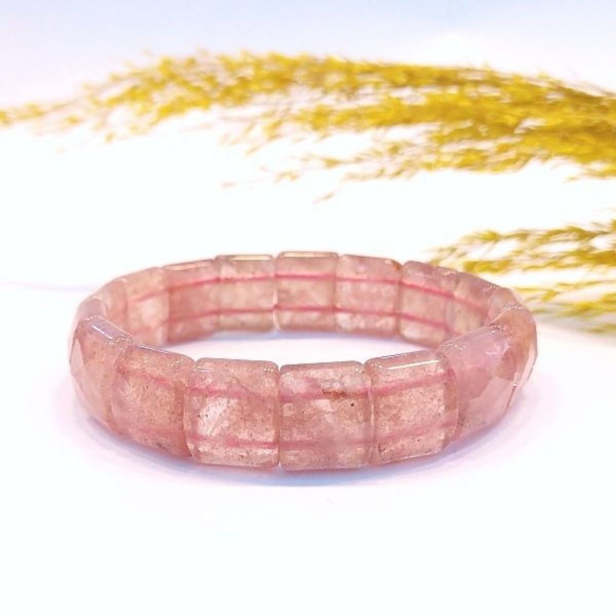 Strawberry Quartz Natural Stone Rolex Bracelet