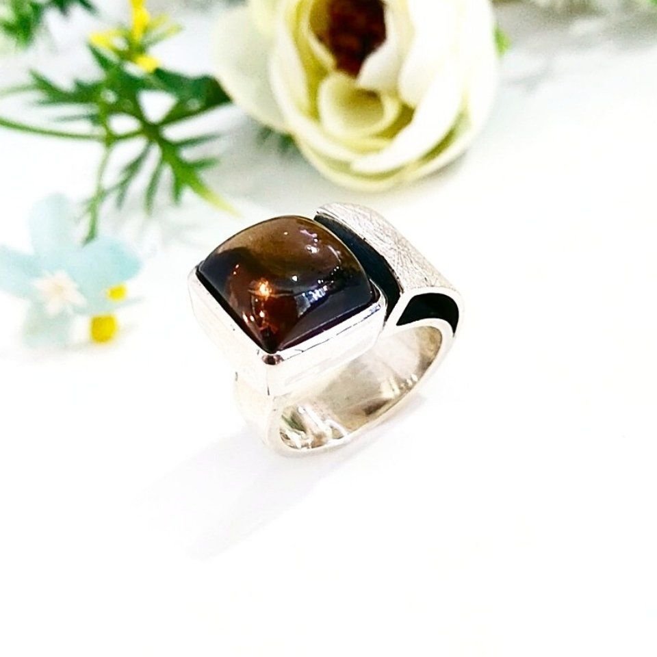 Smoky Topaz Özel Tasarım Yüzük