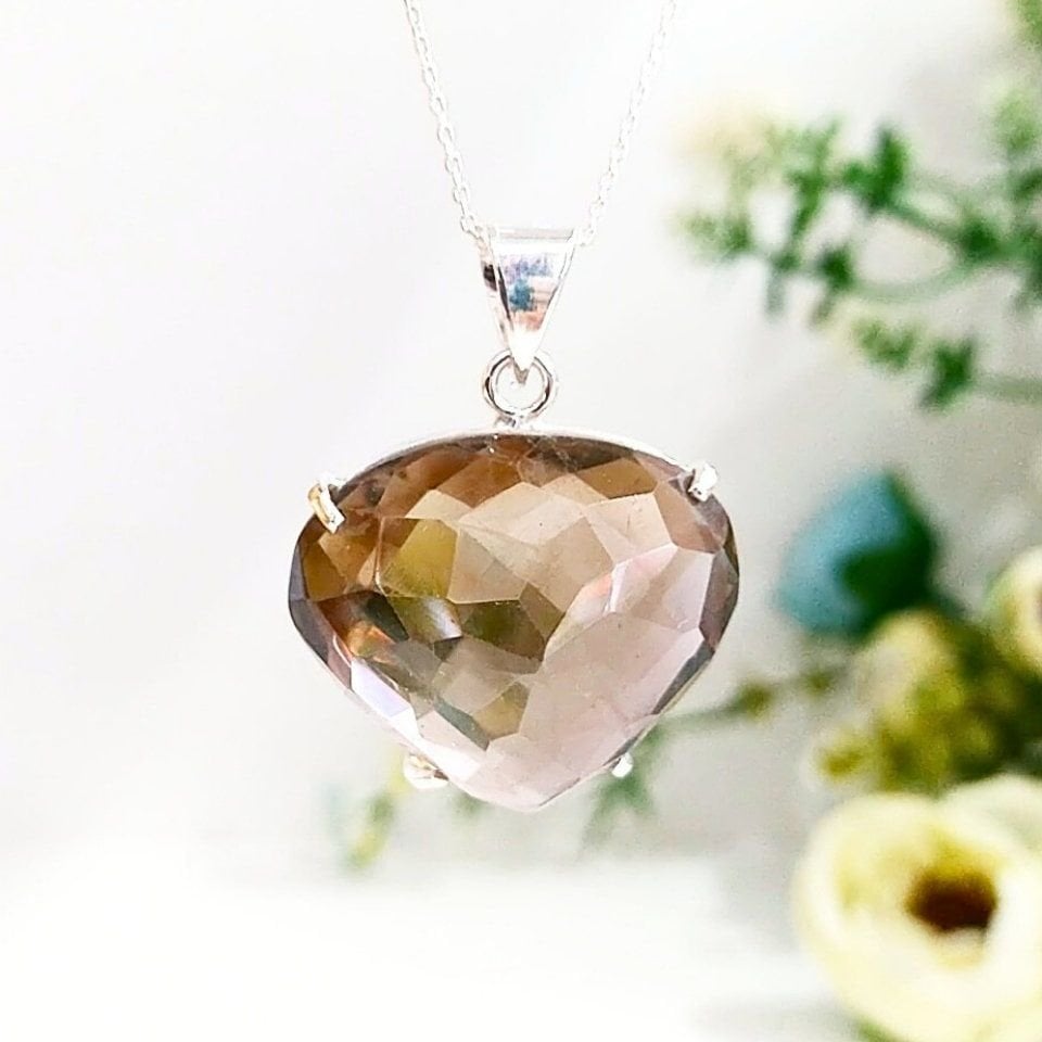 Smoky Topaz Özel Tasarım Kolye