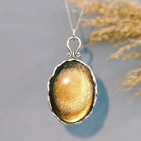 Star Obsidian Special Design Natural Stone Necklace