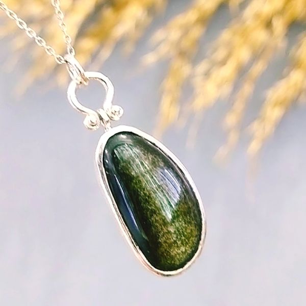 Star Obsidian Special Design Natural Stone Necklace