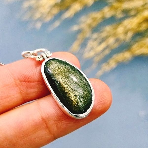 Star Obsidian Special Design Natural Stone Necklace