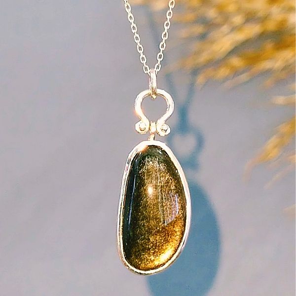 Star Obsidian Special Design Natural Stone Necklace