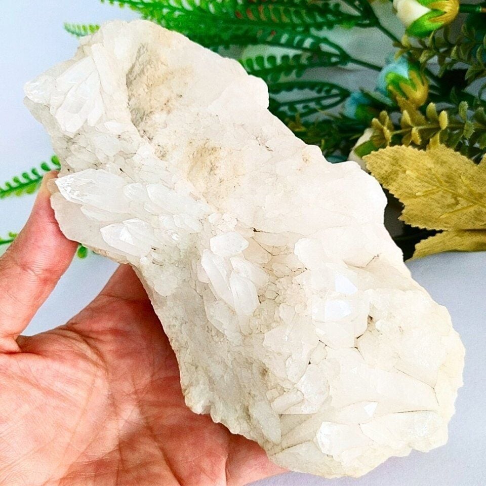 Kristal Kuvars Doğal Taş Kütle - MNR1045