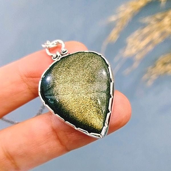 Star Obsidian Special Design Natural Stone Necklace