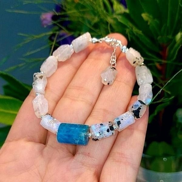 Aytaşı Amorf Apatit Doğaltaş Bileklik