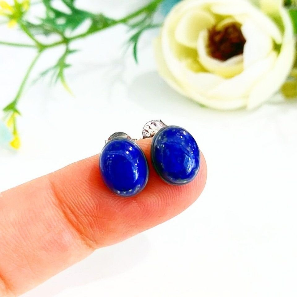 Lapis Lazuli Doğal Taş Küpe