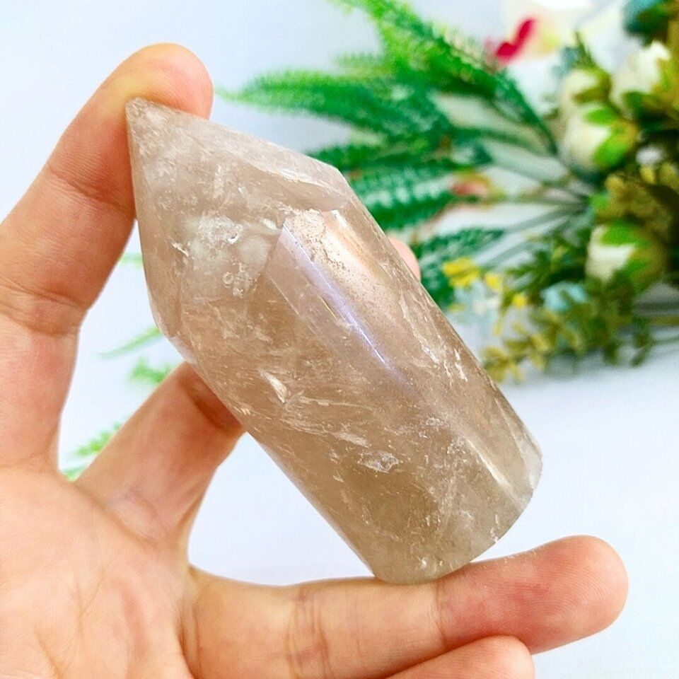 Dumanlı Kuvars Doğal Taş Kule - MNR1068
