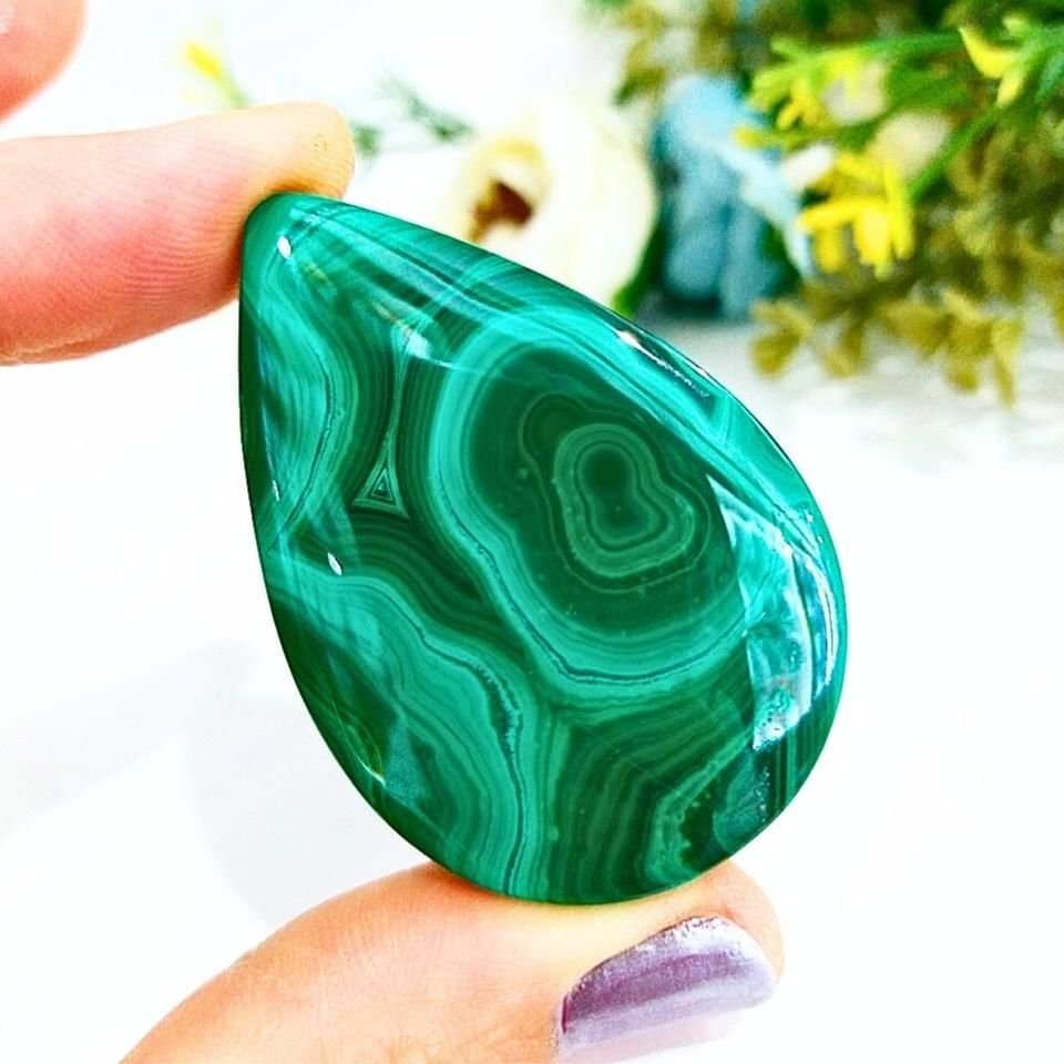 Malachit Naturstein Cabochon K313