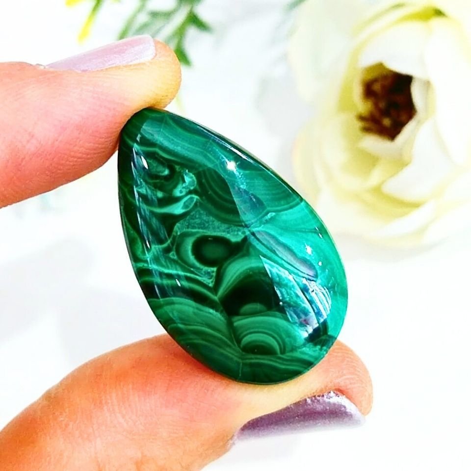 Malachit Naturstein Cabochon K316