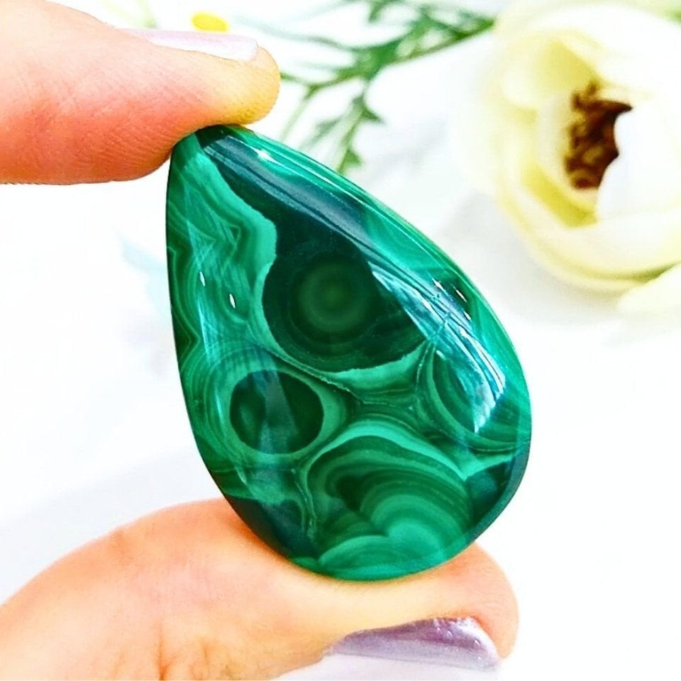 Malachite Natural Stone Cabochon K318