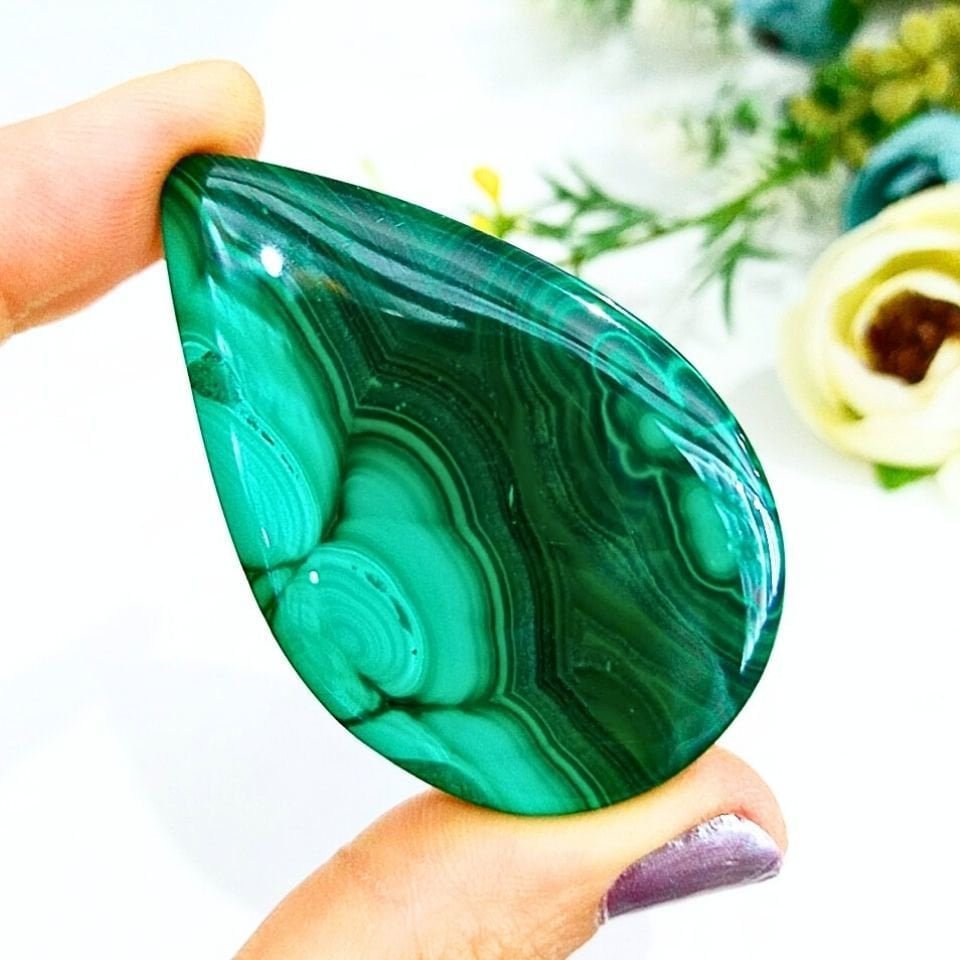 Malachite Natural Stone Cabochon K323