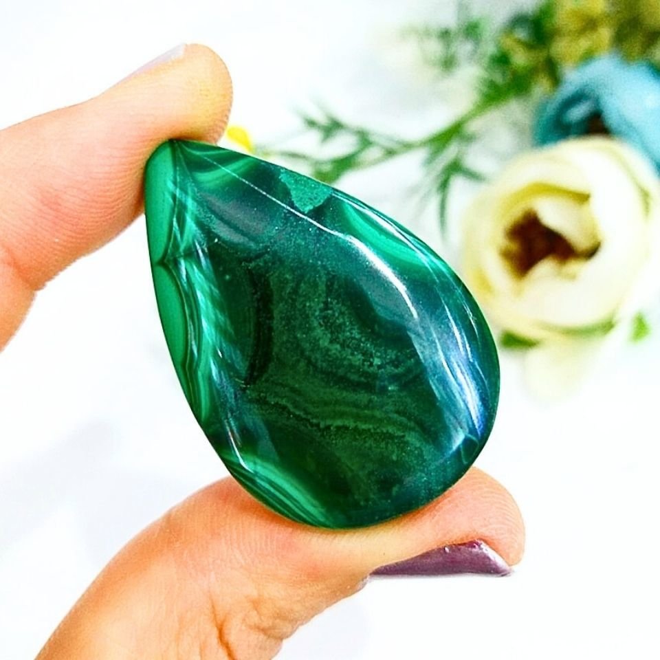 Malachit Naturstein Cabochon K324