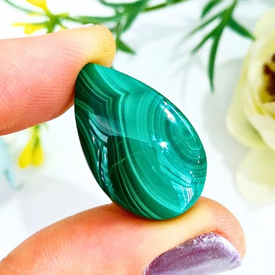 Malachite Natural Stone Cabochon K326