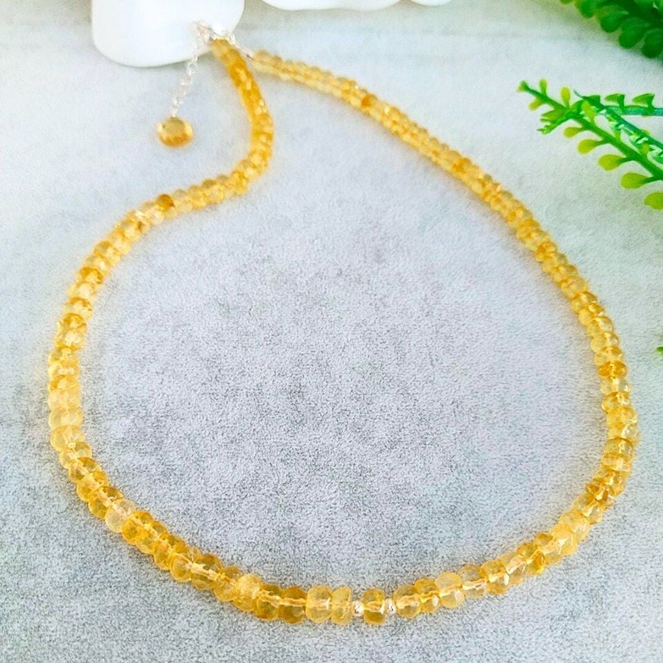 Sitrin Taşı Doğal Taş Kolye - DKLY297