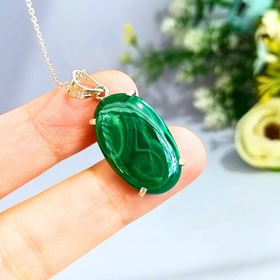 Malakit Taşı Özel Tasarım Kolye - TS208