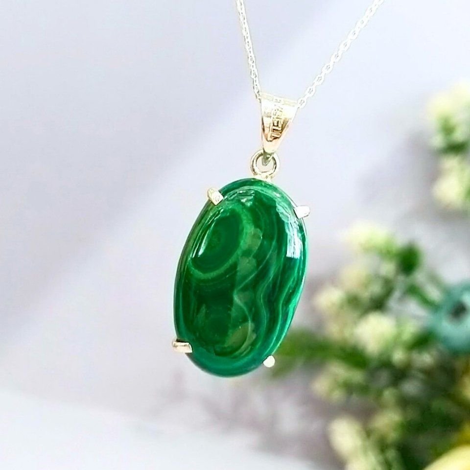 Malakit Taşı Özel Tasarım Kolye - TS208